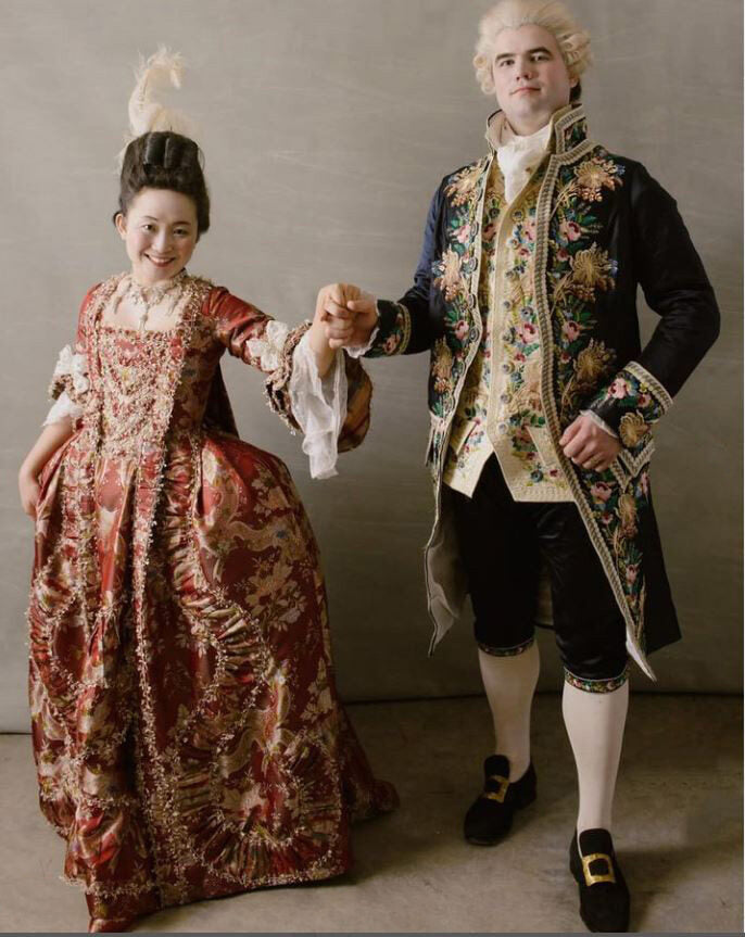 100%silk Lampas Basilica Crimson Red French Court Lace Marie Antoinette By Yard