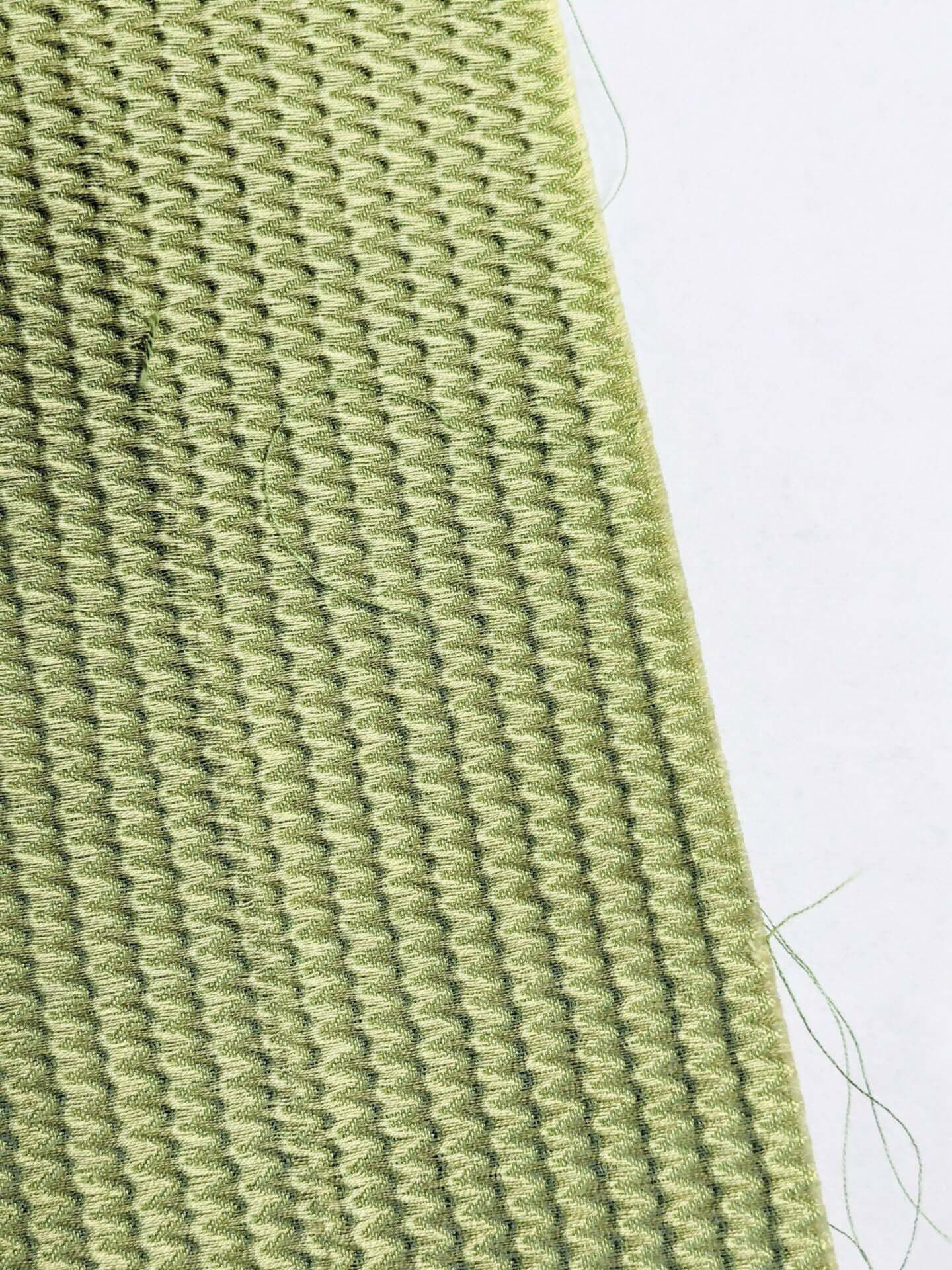 By yard Scalamandre Pickfair Citron Light Green Honeycomb 100% Cotton MSRP USD 280/Y