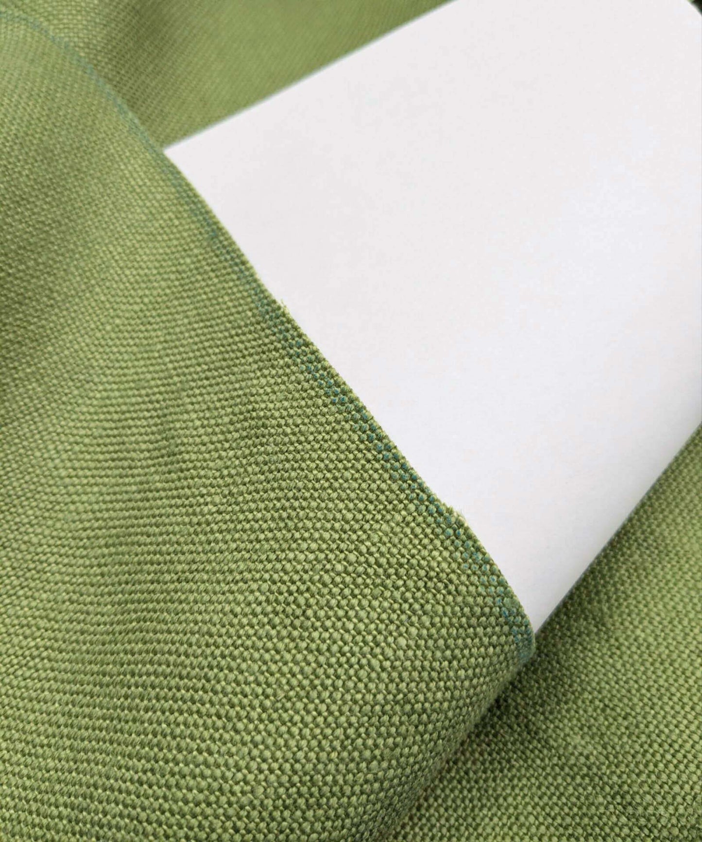 Scalamandre Isi Verde Oliva Olive Green 100% Linen MSRP USD 138/yd Old World Weavers