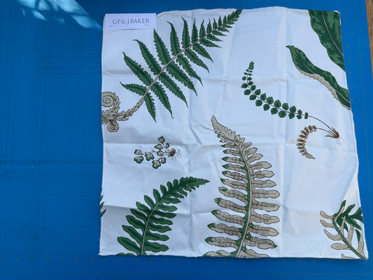 Lee Jofa Kravet Ferns Print Snow White Green Tropical Botanical Cotton - Special Order