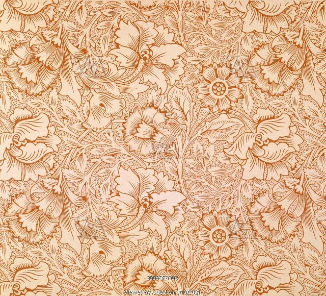 Lee Jofa Sissinghurst Giant Poppy Art & Crafts Art Nouveau Leaf Ivory English Garden MSRP 144/y