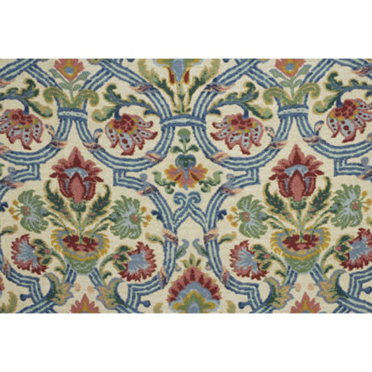 Special Order Lee Jofa New Sevilla - Multi Medallion Suzani Persian Blue Red White Linen
