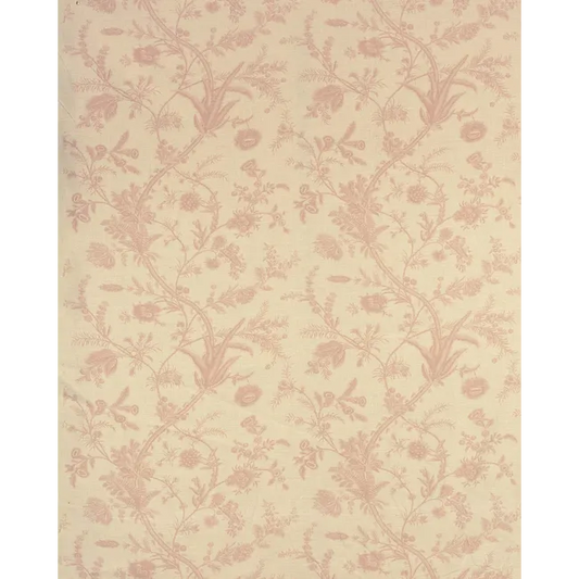 Lee Jofa Kravet Plumes Antique Pink Beige Botanical Floral Print 100% Linen - Special order - MSRP USD 556/y