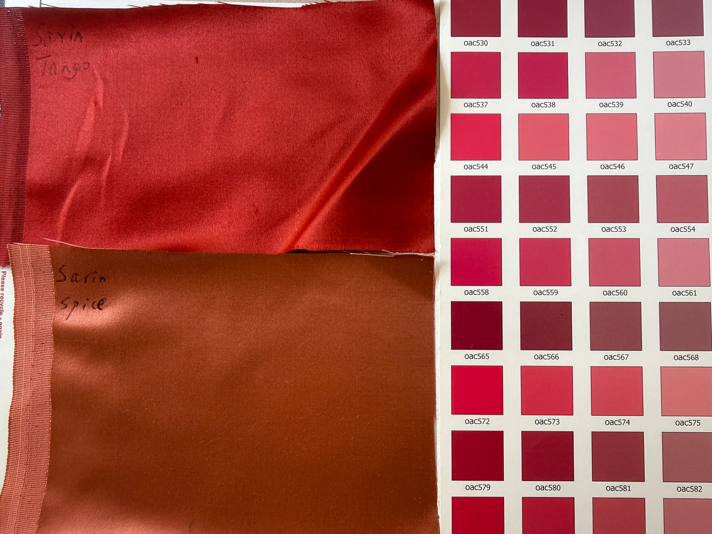 Scalamandre Old World Weavers Sarin Spice Deep Red Silk Cotton Satin Liquid Lux Solid -By The Yard