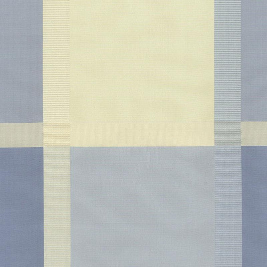 Schumacher Surat Silk Plaid Bluebell Fabric- Special Order