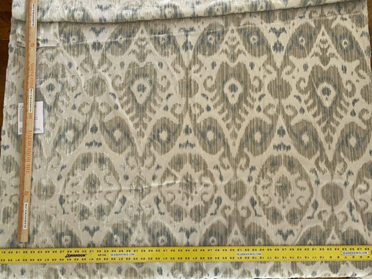 Scalamandre Tashkent Cut Velvet - Cloud Grey