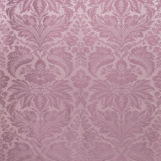 Brunschwig & Fils Damask Pierre Lavender Renaissance Cotton Silk Fabric - Purple - Special Order - MSRP USD796/y