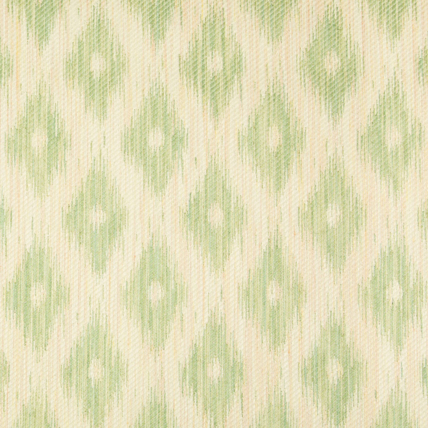 Special Order Brunschwig & Fils Viceroy Strie II Celery Green Beige Cotton Viscose Diamond Ikat Southwestern MSRP USD256/y