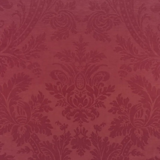 Brunschwig and Fils Arnaud Damask Vienne Silk - Red - Special Order