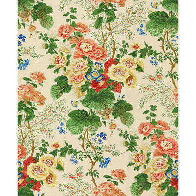 Lee Jofa Althea Print Pop S B Beige Pink Green Cotton Floral Botanical MSRP USD348/y Special Order