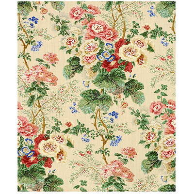 Lee Jofa Althea Print Blush Pop S CR Linen Floral Botanical MSRP USD420/y Special Order