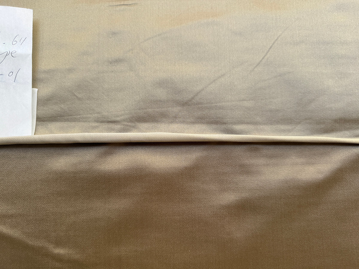 By Yd Brunschwig & Fils Georges Satin Silk Taupe MSRP USD 470/Y Darker!