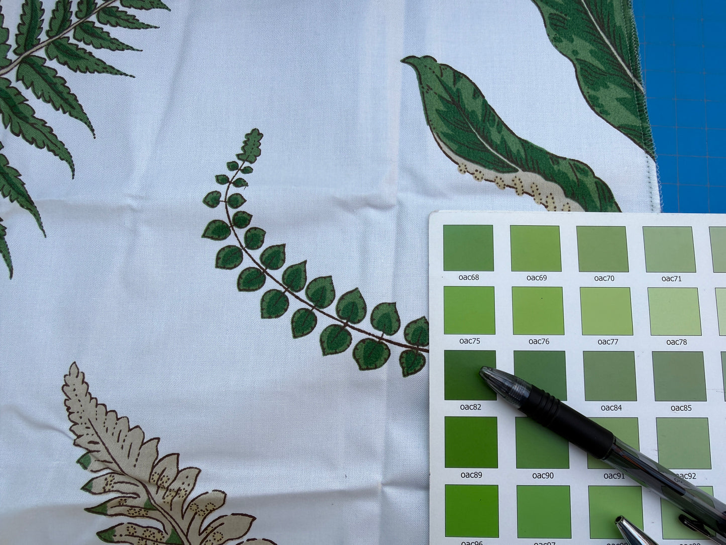 Lee Jofa Kravet Ferns Print Snow White Green Tropical Botanical Cotton - Special Order