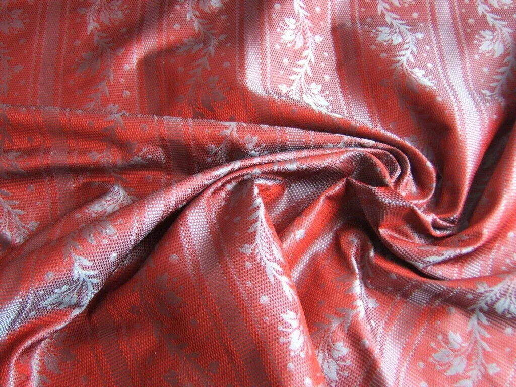 Baranzelli Scalamandre Corinthain 100%silk Lampas Red MSRP USD 219/Y