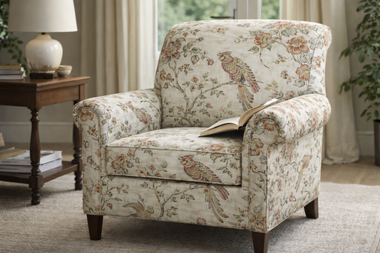 100% Silk Lampas Bird of Paradise Tree-peony Chinoisery Gold Custom Order