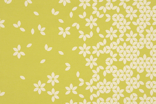 Special Order Scalamandre Sonnen Pause Green Apple White Reversible Ivory Floral Geometric MSRP USD284/y