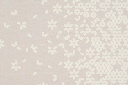 Special Order Scalamandre Sonnen Pause Ivory Cream White Reversible Ivory Floral Geometric MSRP USD284/y