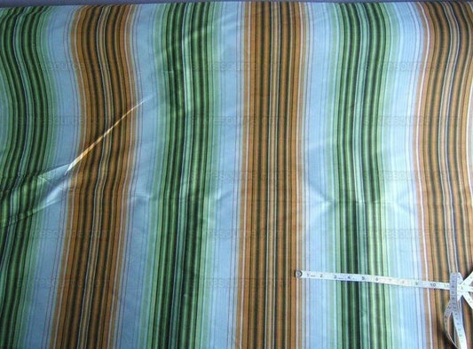 Robert Allen 100%silk Printed Stripe Aqua