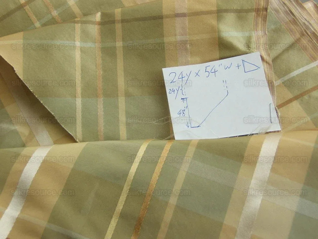 Kravet 100%silk "garden" Pea Light pistachio And Gold Green