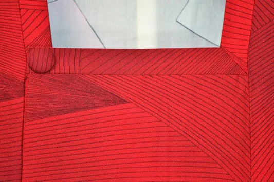 Vintage Silk Haori Jacket Dynamic Pine Tree Needle