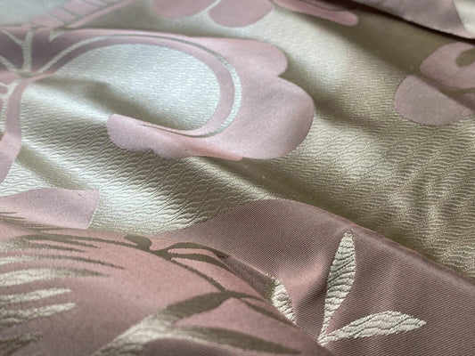 Old World Weavers 100% Silk Damask Carlsten Lilac MSRP USD 278/Y