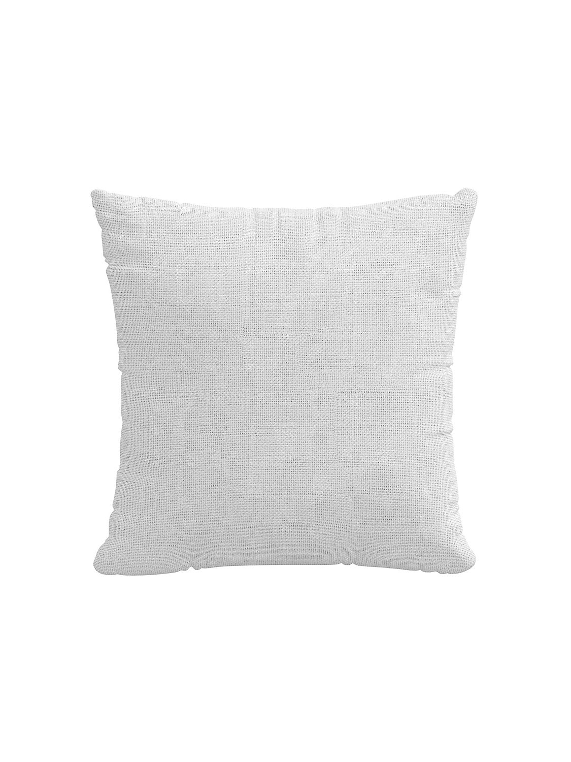 Scalamandre Slubby Linen 20 X 20 - White Decorative Pillow