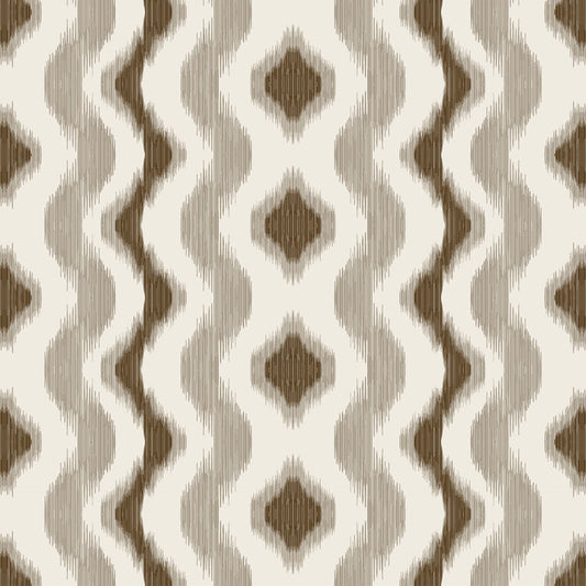 Special Order Kravet Gaston Y Daniela Cala Ferrera Topo Brown White Linen Ikat Southwestern Stripe MSRP USD284/y