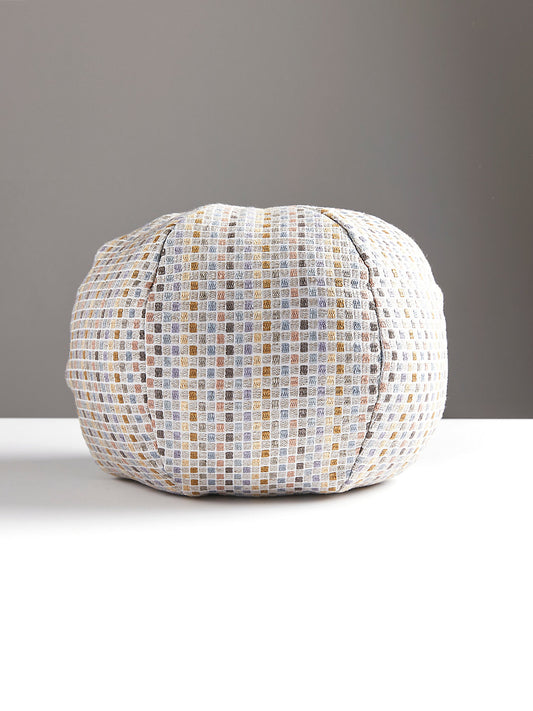 Grey Watkins Odette Weave 12 DIA - Limestone Decorative Pillow