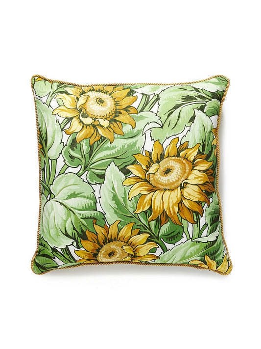 Grey Watkins Sunflower Print 22 X 22 - Harvest Decorative Pillow
