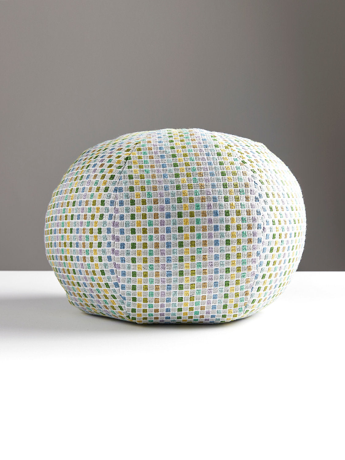 Grey Watkins Odette Weave 12 DIA - Parakeet Decorative Pillow