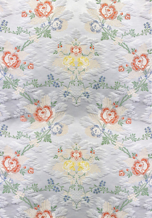 Special Order Scalamandre Tassinari & Chatel St Cloud Bleu Blue Floral Historic Silk MSRP USD3232/y