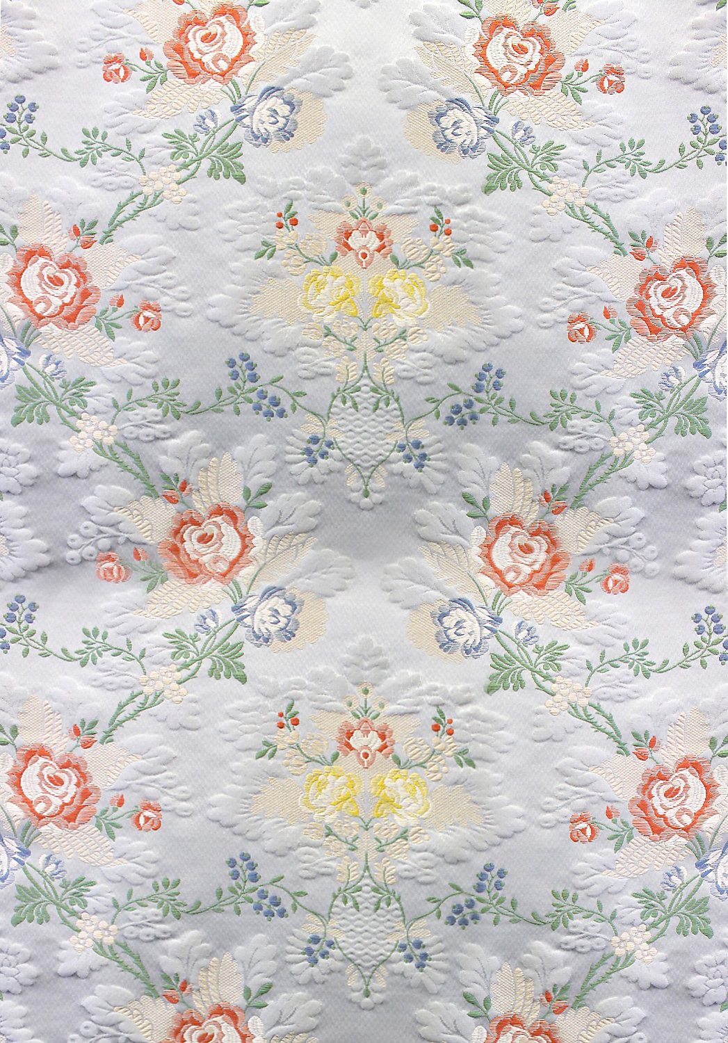 Special Order Scalamandre Tassinari & Chatel St Cloud Bleu Blue Floral Historic Silk MSRP USD3232/y