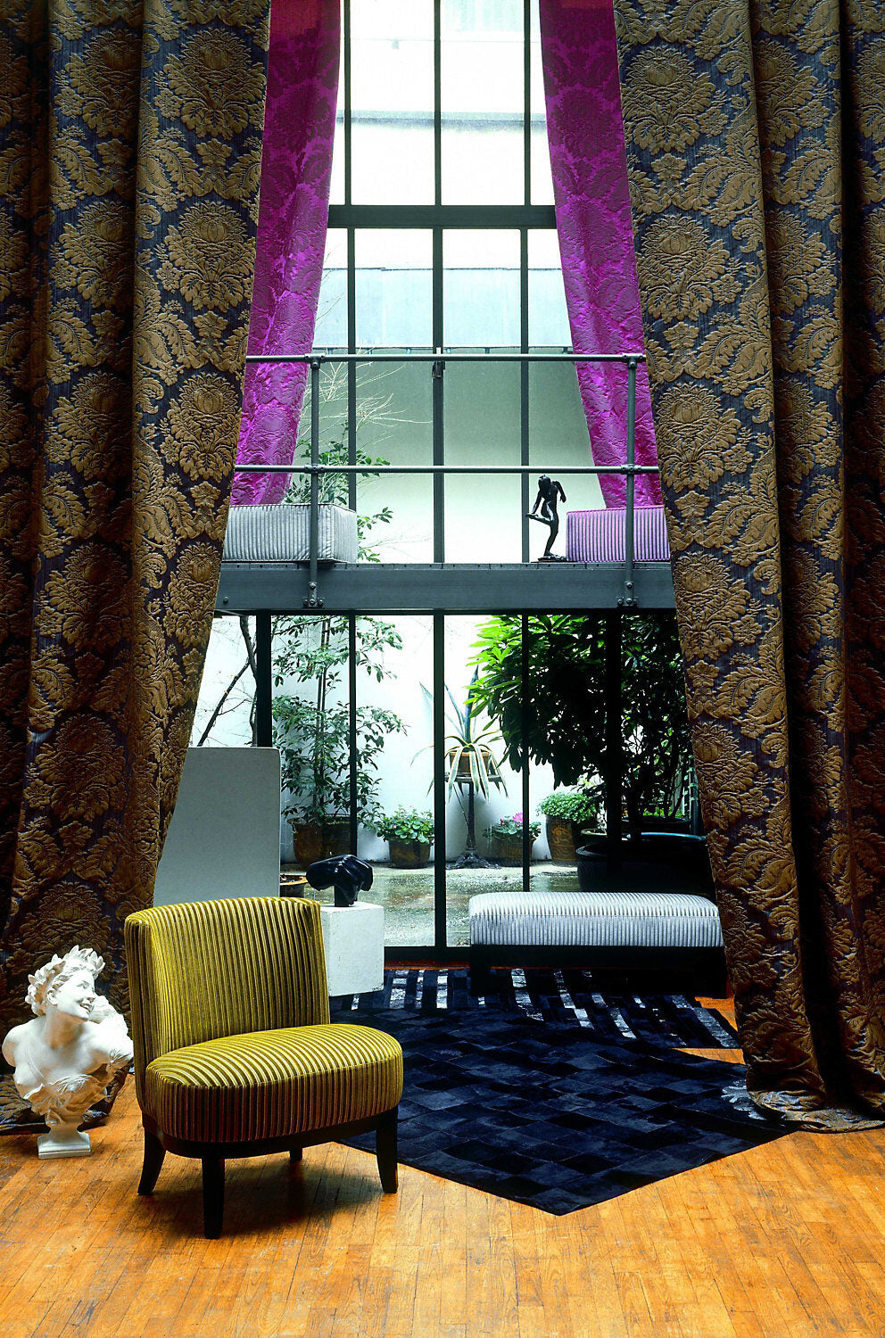 Special Order Scalamandre Lelievre Paris Athenais Etain Gray Silk Wool Damask MSRP USD1082/y