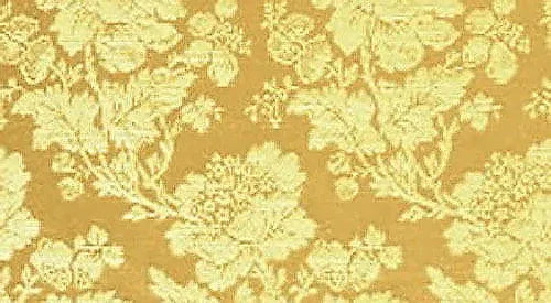 Scalamandre Delacroix Soufre Yellow Viscose Damask Historic MSRP USD 596/y