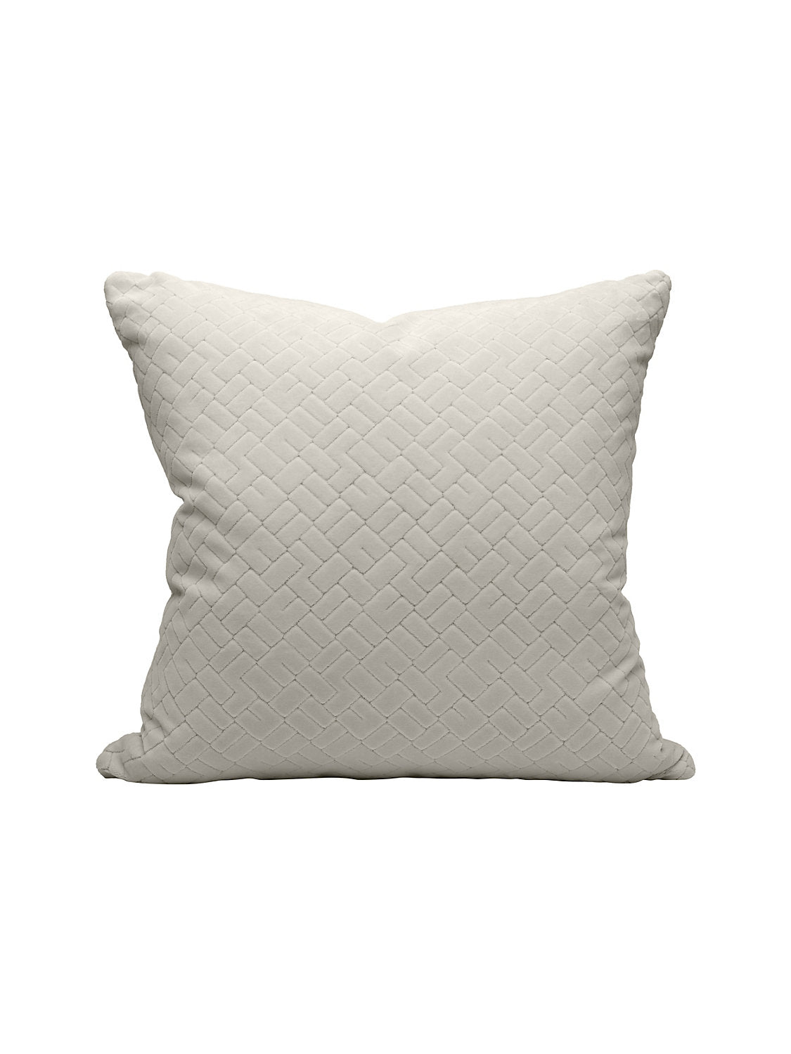 Scalamandre Vallauris Velvet 22 X 22 - Orgeat Decorative Pillow