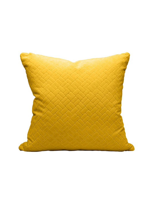 Scalamandre Vallauris Velvet 22 X 22 - Citron Decorative Pillow