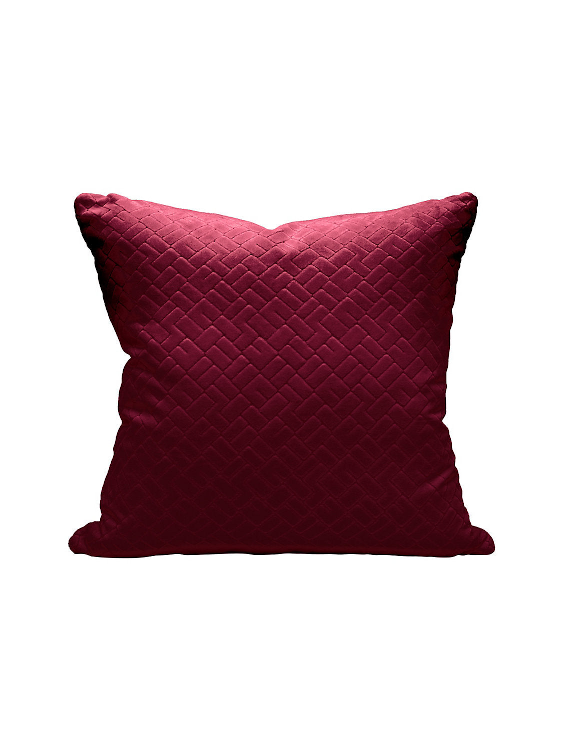 Scalamandre Vallauris Velvet 22 X 22 - Syrah Decorative Pillow