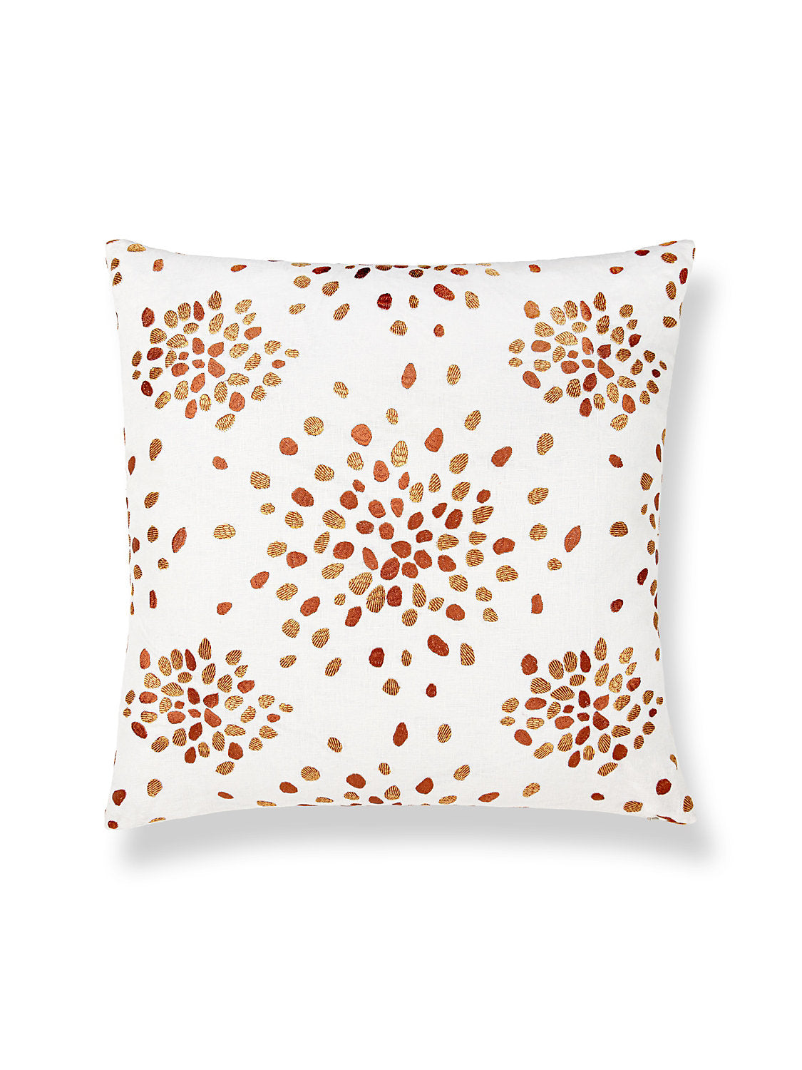 Hinson Firefly Embroidered 22 X 22 - Orange Decorative Pillow