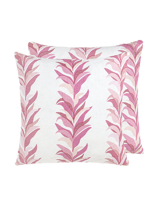 Scalamandre Chira Island 22 X 22 - Azalea Decorative Pillow