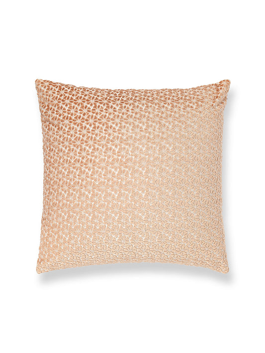 Scalamandre Petal Velvet 22 X 22 - Peachfuzz Decorative Pillow