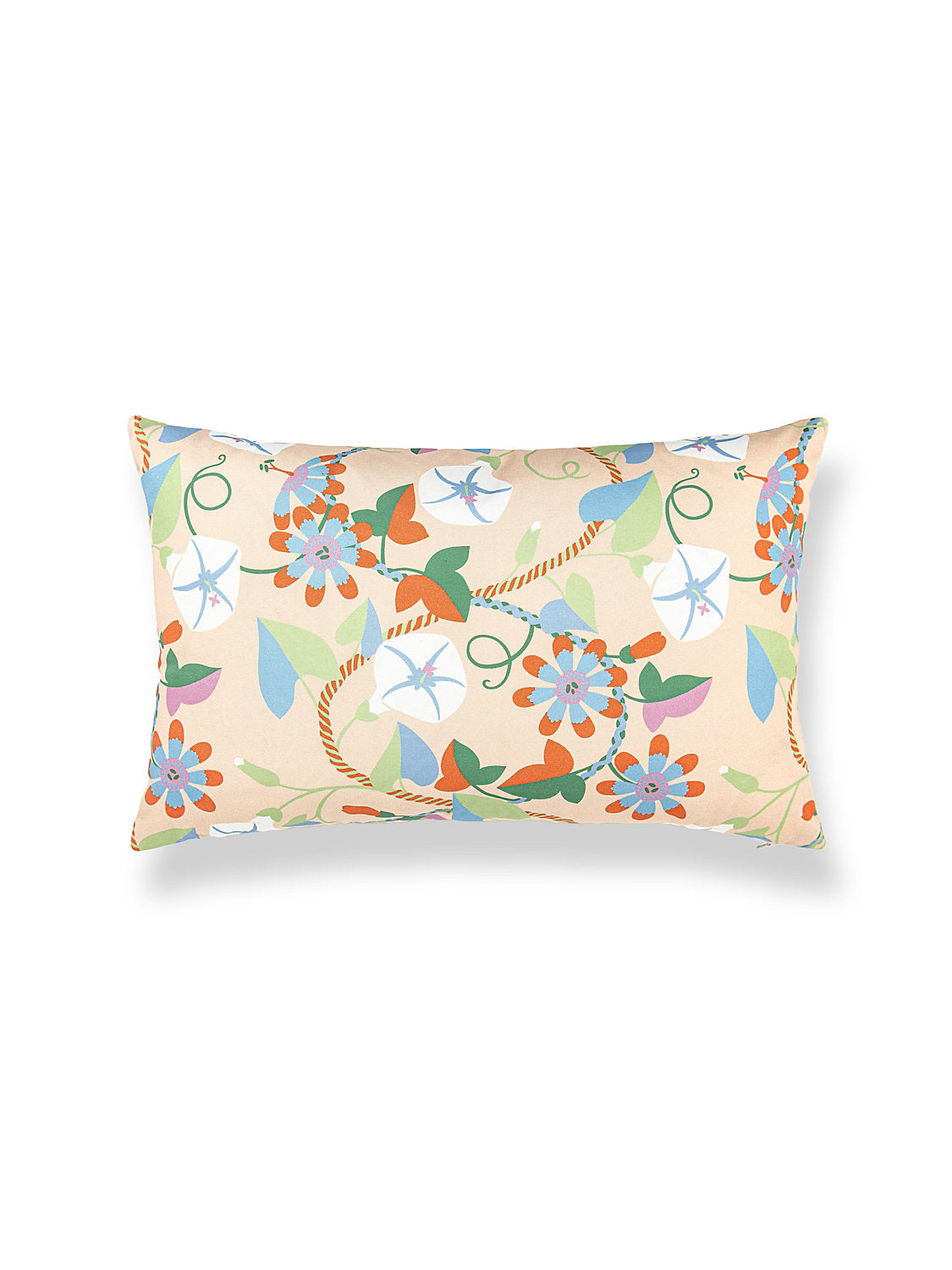 Scalamandre Morning Glory 14 X 22 - Peach Decorative Pillow