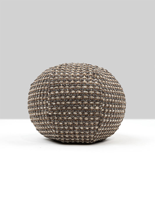 Scalamandre Heatherton 12 DIA - Walnut Decorative Pillow