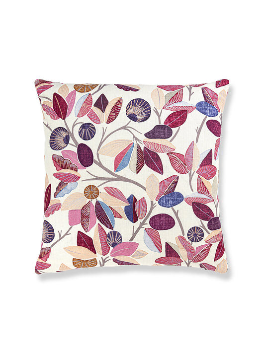 Scalamandre Linden 22 X 22 - Berry Decorative Pillow
