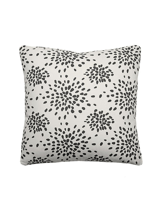 Hinson Fireworks 22 X 22 - Black on Off-White Decorative Pillow