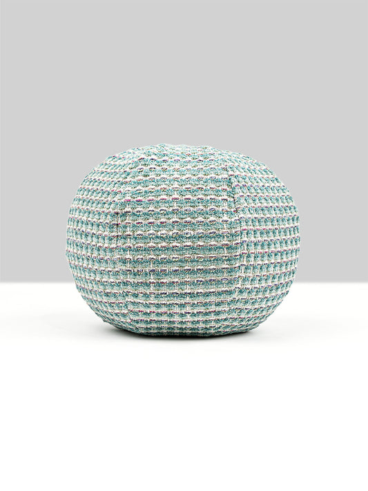 Scalamandre Heatherton 12 DIA - Aquamarine Decorative Pillow