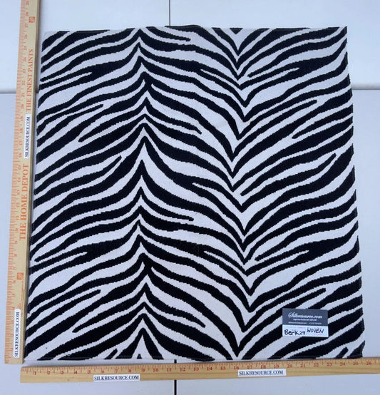 13 Berkbox29 Scalamandre Woven Black And White Zebra Animal Skin Woven