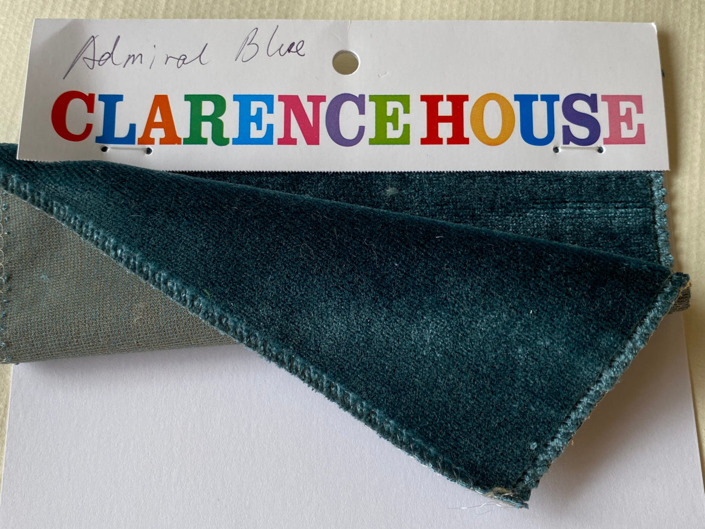 Clarence House Traviata Admiral Blue Silk Velvet Grospoint Woven Solid - Blue