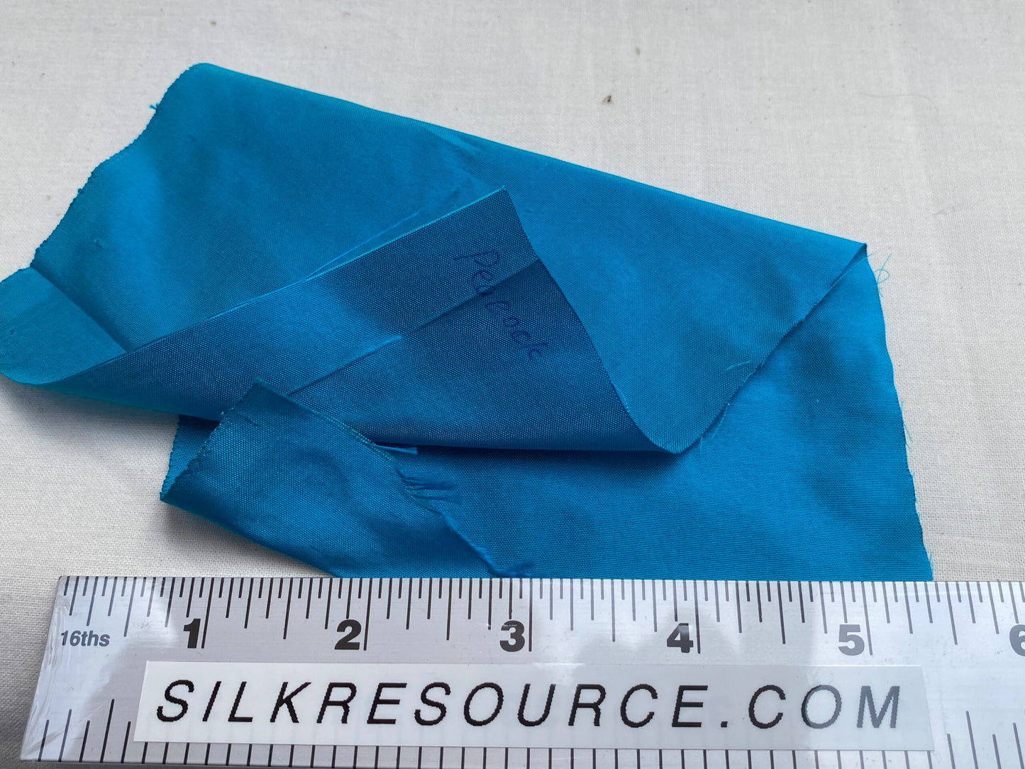 High end Shangri-la 100% Silk Dupionni Peacock Blue Radiance