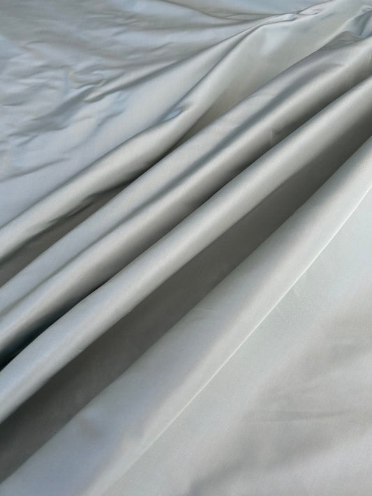 Corringham High End 100% Silk Faille Powder Blue Thick Crisp MSRP USD 400+/yard
