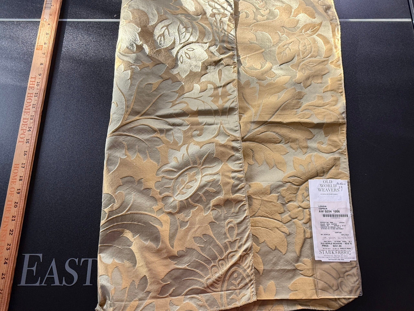 13 Berkbox39 Scalamandre Loggia Blue Silk Damask 30x27"